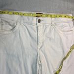 Merona Pants Womens 10 White Stretch Denim Cropped Capri Vacation Summer Photo 1