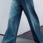 ZARA NWT MID-RISE PALAZZO LEG FULL LENGTH RIGID Ultra wide leg palazzos jeans 6 Photo 6