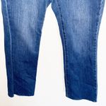 Soft Surroundings  Dark Wash Raw Hem Straight Jeans Photo 2