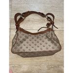 Dooney & Bourke Vintage Dooney Bourke Brown Signature‎ Canvas Leather Bucket Satchel Handbag Photo 1