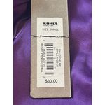 Apt. 9  Deep Purple Floral Satin Feel Sleeveless Dressy S Top NWT Photo 8