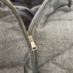 VIONNET Paris virgin fleece wool cashmere blend gray quilted long puffer jacket Size 4 Photo 4