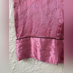 Victoria's Secret  Pink Satin Silky Pajama Pants Lounge Spell Out, Pockets ; XL Photo 1