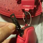 Betsey Johnson Betsy Johnson XOFumble Bright Pink Sequin Football Shaped Crossbody  Purse Photo 4