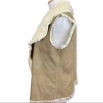 Au Lieu Penny Lane style vegan suede and fur vest L Tan Size L Photo 1