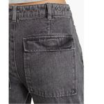 NWOT PTCL High Waist Wide Leg Cargo Jeans in Black Wash Gray Size 23 Photo 6