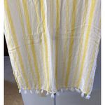 C&C California  Women's Yellow White Stripped Cotton CoverUp  Size Large‎ Photo 2