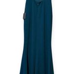 Lulus Maxi Dress Medium Infinite Glory Mermaid Long Strap Teal Green Blue Photo 8