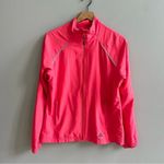 Adidas  Windbreaker Jacket Hot Pink Red Athletic Coat Size Large Photo 1