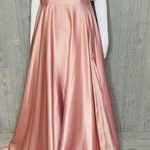 Windsor Nwt pink spaghetti strap long dress silky with flaws size 9 formal prom Photo 0