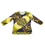 J. McLaughlin Women Signature Catalina Cloth Geometric Top Blouse Size Large Photo 7