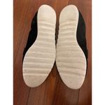 Caslon  Black Suede Penny Loafers Size 8.5 Women’s White Sole Photo 4