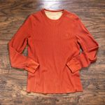 Timberland • vintage orange waffle knit thermal tee men’s slouchy oversized Photo 1