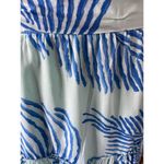 Vineyard Vines Palm Fronds Print Maxi Skirt in Crystal Blue Size 6 Photo 4