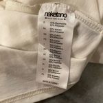 Naketano  Size XL Pink White Ringer Short Sleeve Tee Shirt Leather Logo Photo 10