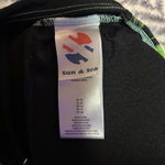 Sun & Sea Tropical Leaf Print Cut Out One Piece Swimsuit Size 10 Blue Photo 3