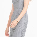 J.Crew NEW Tinsley Dress Leavers Lace Sz 6 Gray Bridesmaid Mother Of Bride $275 Photo 0