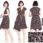 Anthropologie  Maeve Noronha Elephant Print Wrap Dress Size XS Photo 9