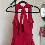 House Of CB  S Tall  'Loulette' Red Halter Neck Bow Mini Dress NWOT Photo 10