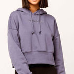Adidas Originals Women’s Coeeze Classic Cropped Hoodie in Indigo Size Medium Photo 0