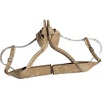 Sam Edelman  Yancy Ankle Strap Block Heel Peep Toe Suede Sandals Oatmeal Size 9.5 Photo 6