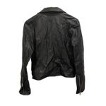 Thread & Supply Womens Black Faux Leather Moto Motorcycle Biker Jacket Small S Photo 2