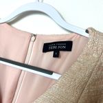 Rickie Freeman Teri Jon Metallic Pink Gold Dress Lace Party Cocktail Sheath 4 Photo 4
