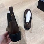 Coach NWT Women's Chocolate Brown Ankle Chelsea Boots Size 5,5 Photo 2