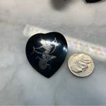 Siam Sterling Silver Brooch And Screw Back Earrings Heart Shaped Amearco VTG 21g Photo 4