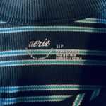 Aerie  Women’s Tank Top Set Blue Striped White Ribbed Knit Sleeveless Size Small Photo 3