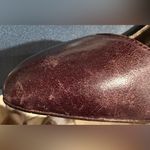 Anthropologie+Farylrobin Leather Burgundy Mary Jane Ankle Cuff 3.5 Heels Sz 7. Brown Photo 15