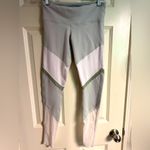 Alo Yoga Alosoft High-Waist Sheila Leggings Colorblock Grey/Green/White XS Photo 2