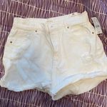 PacSun White Jean High Waisted Shorts Photo 0