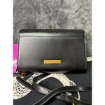 Betsey Johnson Black Leather Skull Stud Crossbody Bag Gold Accents Photo 2