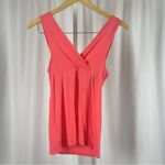 Victoria's Secret  Small Bra Top Tank Top Ruched Faux Wrap V Neck Coral Vacation Photo 1