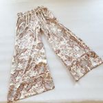 Free People Intimately Dreamy Days/Goddess Satin Sleep Pajama Set size M Brown Size M Photo 2