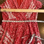 Tanya Taylor Tanya Taylor Blaire Wrap Dress Floral Silk Cotton Ruffle Flutter Sleeve Midi Photo 8