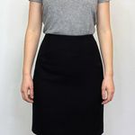 Anne Klein Black Textured Pencil Skirt 10P – Classic Lined Suit Skirt Photo 0