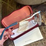 Gucci Authentic 53mm Semi cat eye Acetate/Metal Optical Glasses New🔥 Photo 1