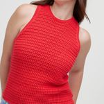 Madewell Crochet-Knit Crewneck Sweater Tank Size Small Photo 3