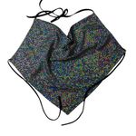 PaperMoon Y2K Disco Diva  Shimmering Glitter Iridescent Fairy Clubwear Halter Top Photo 9
