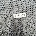 Meskita Tank Top Womens Small Crochet Fringe Boho Knit Festival Layered Beach Gray Photo 9