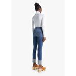 MOTHER Denim The Insider Crop Step Chew Jeans in Dancing on Coals size 25 New Blue Photo 3