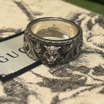 Gucci Feline Head Sterling Silver Ring Photo 6