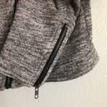 Market & Spruce  Heather Grey Elissa French Terry Moto Jacket. Size Medium Photo 5