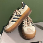Adidas Navy and Cream Platform  Gazelles Photo 0