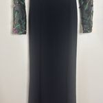 Mac Duggal Max Duggal Black Beaded Illusion High Neck Trumpet Gown size 2 style 67870 Photo 4