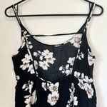Brandy Melville Black Floral Jada Mini Dress - One Size Photo 5