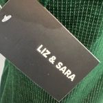 Liz & Sara sparkling shimmer green velvet mini dress size large NWT Photo 4