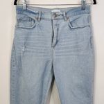  High Waist Straight Cropped Jeans Size 6 LOFT Jeans Distressed jeans Photo 1